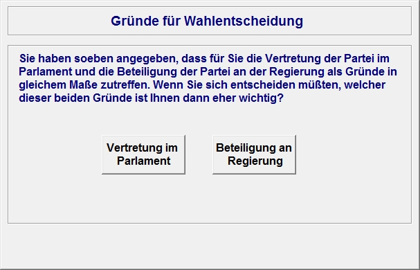 (Optional) breaking of tie for two questions.